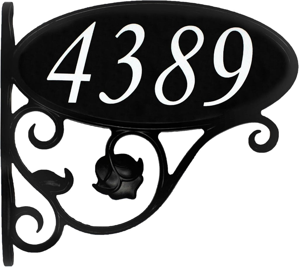 Handcrafted Double Sided Reflective Mailbox Address Sign H6548