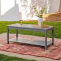 Grey Wash Acacia Wood Outdoor Coffee Table Q510401