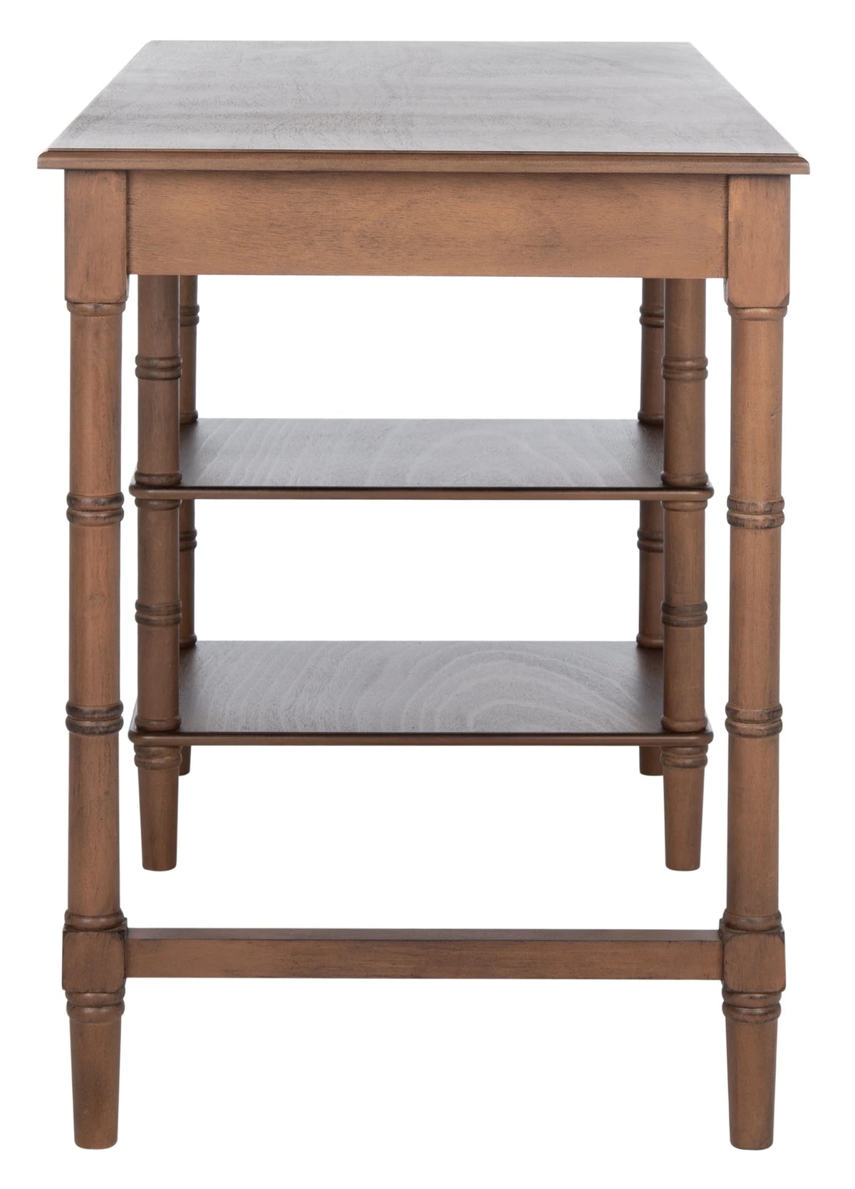 Brown Wood 1-Drawer Writing Desk D515