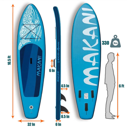 10.5' Inflatable Paddle Board 330 lb Capacity X96973