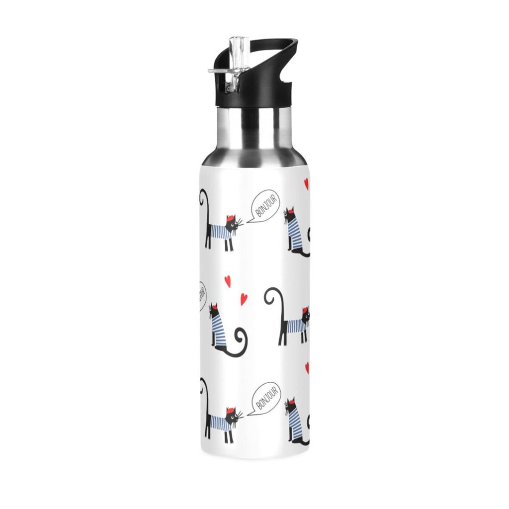Stainless Steel Insulated Water Bottle with Straw Lid I15533