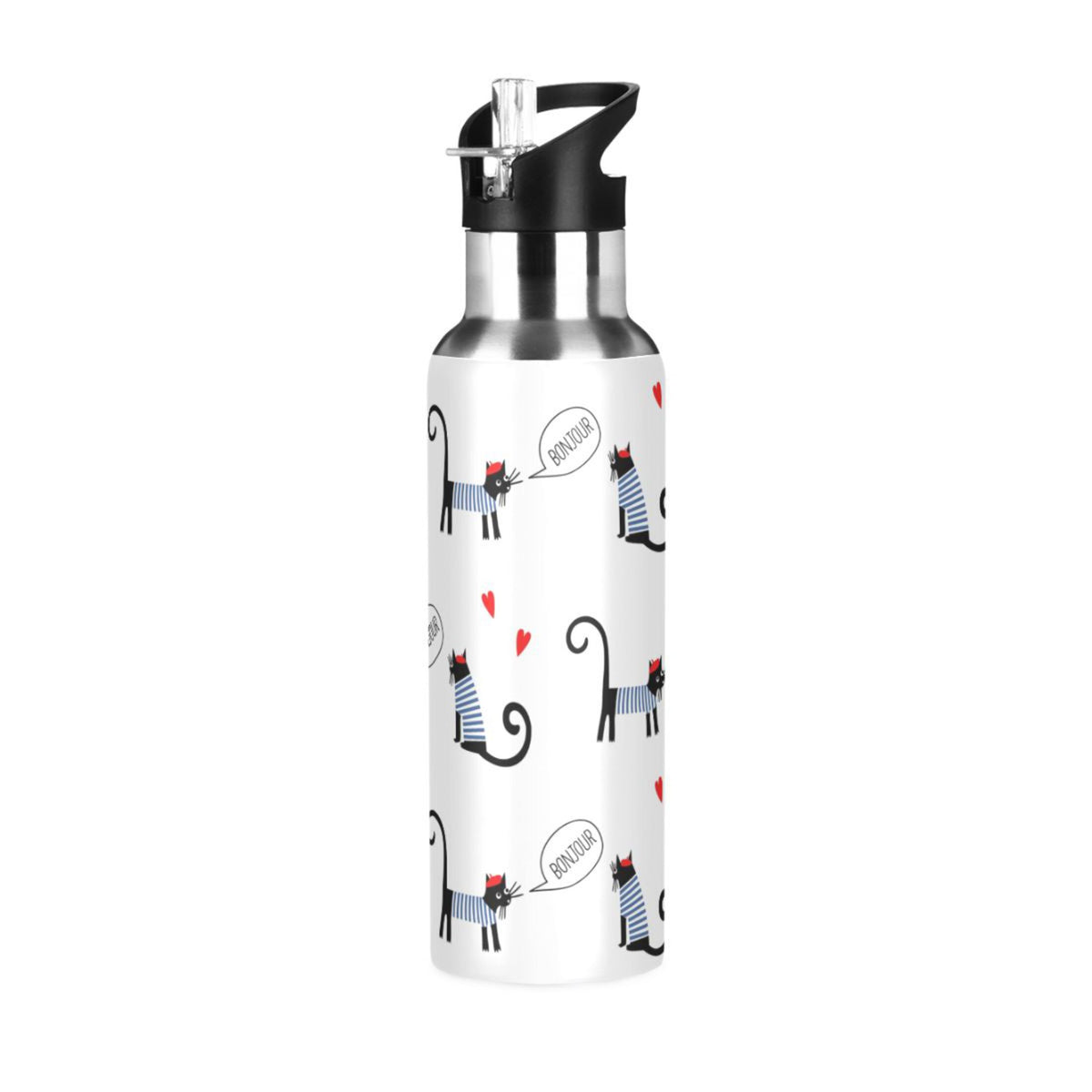 Stainless Steel Insulated Water Bottle with Straw Lid I15533