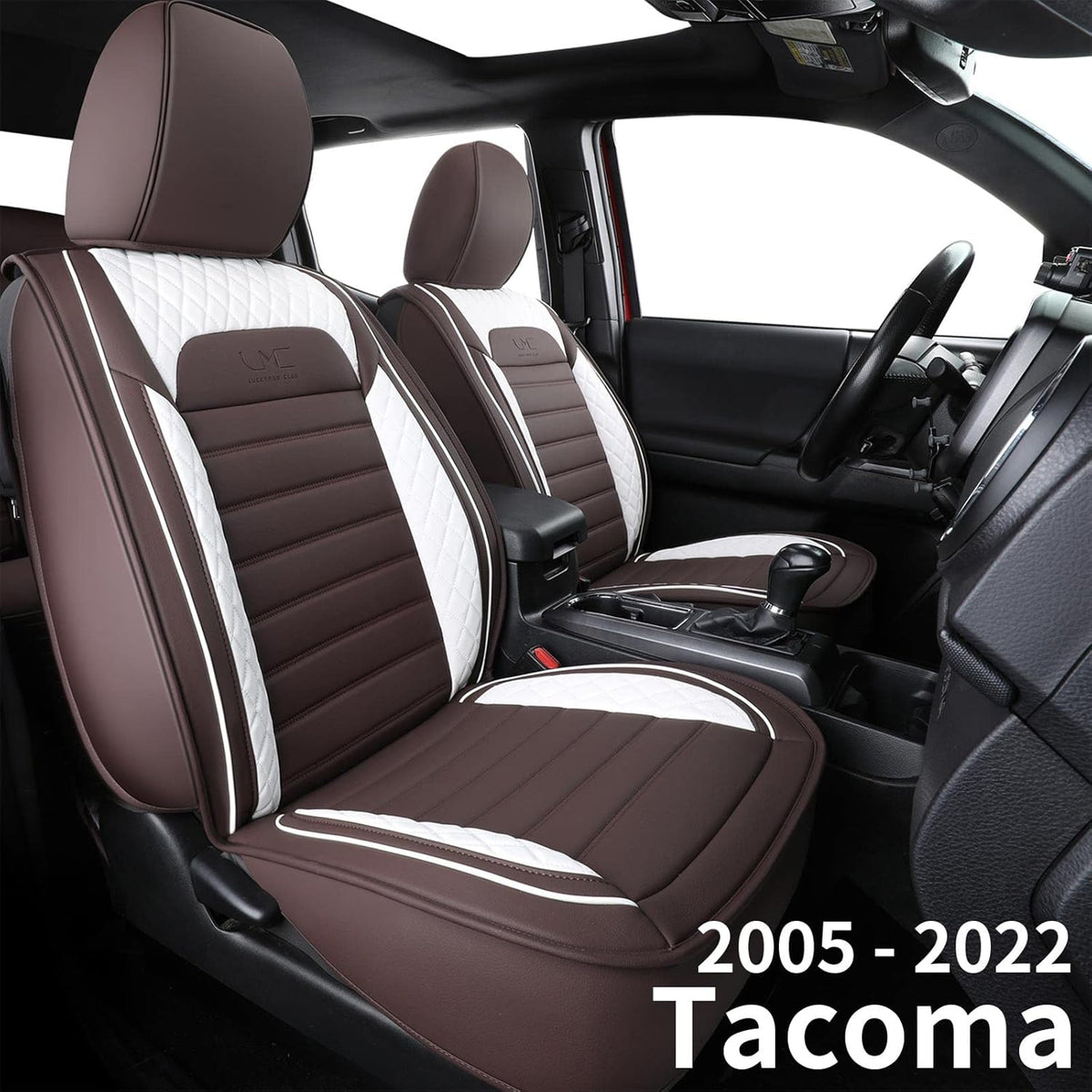 Black & Gray Water Proof Faux Leather Seat Covers Z9656