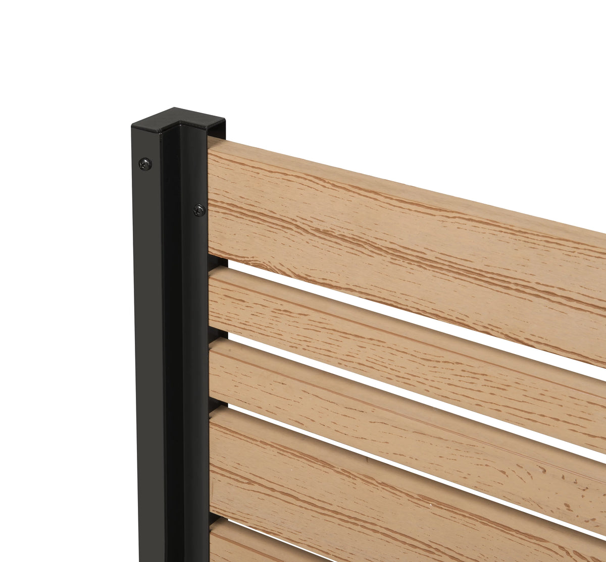 Freestanding Vinyl Outdoor Privacy Screen and Planter Box Kit W9004