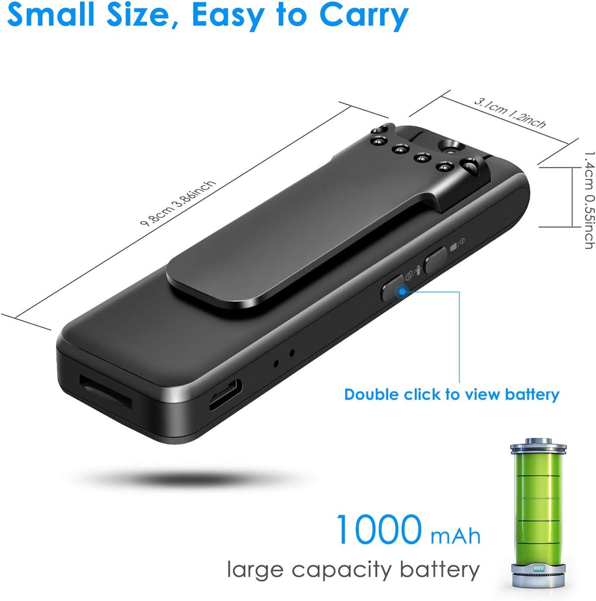 Ultra HD 1080P Body Worn Camera with Night Vision S47237