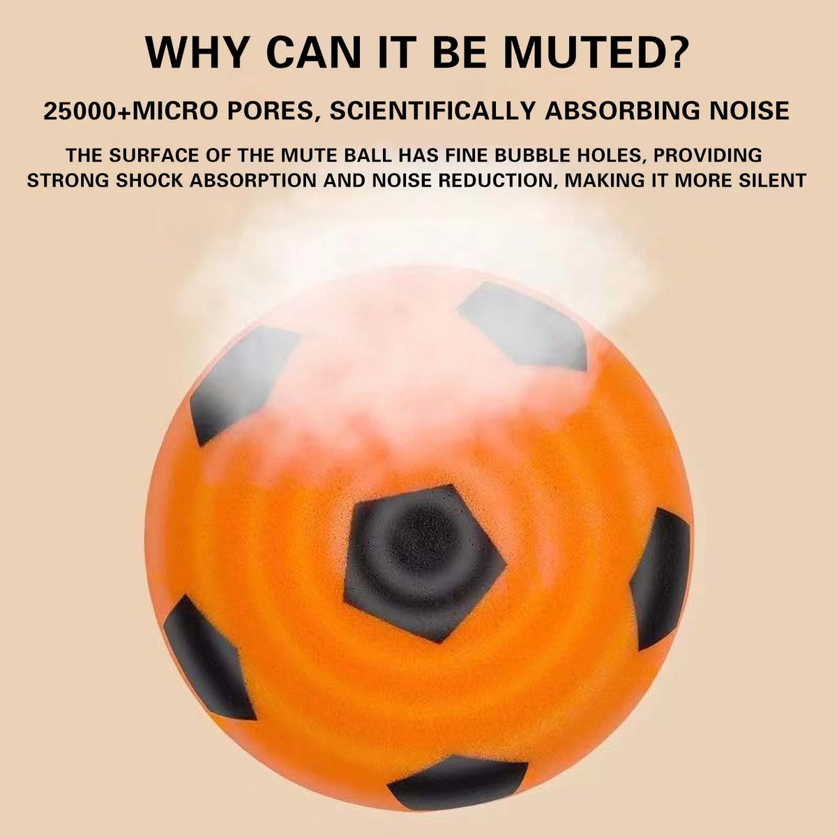 Mute Ball Indoor Children's Silent Football Racket Ball Sports Ball Toys Baby Sponge Ball Frame X148