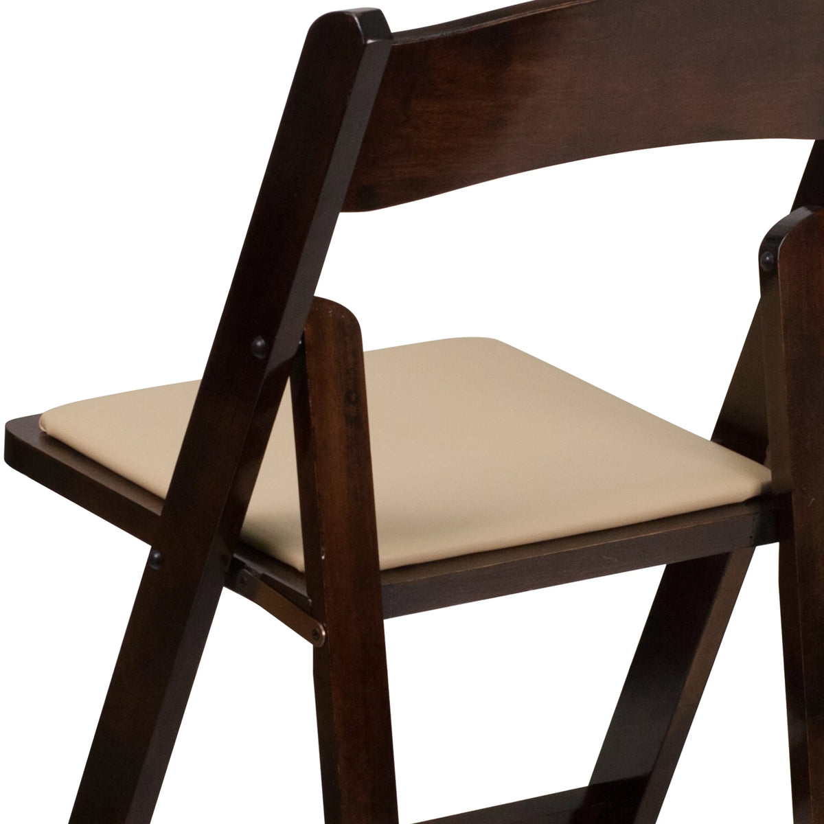 2 Pack Wood Folding Chair with Vinyl Padded Seat V14749