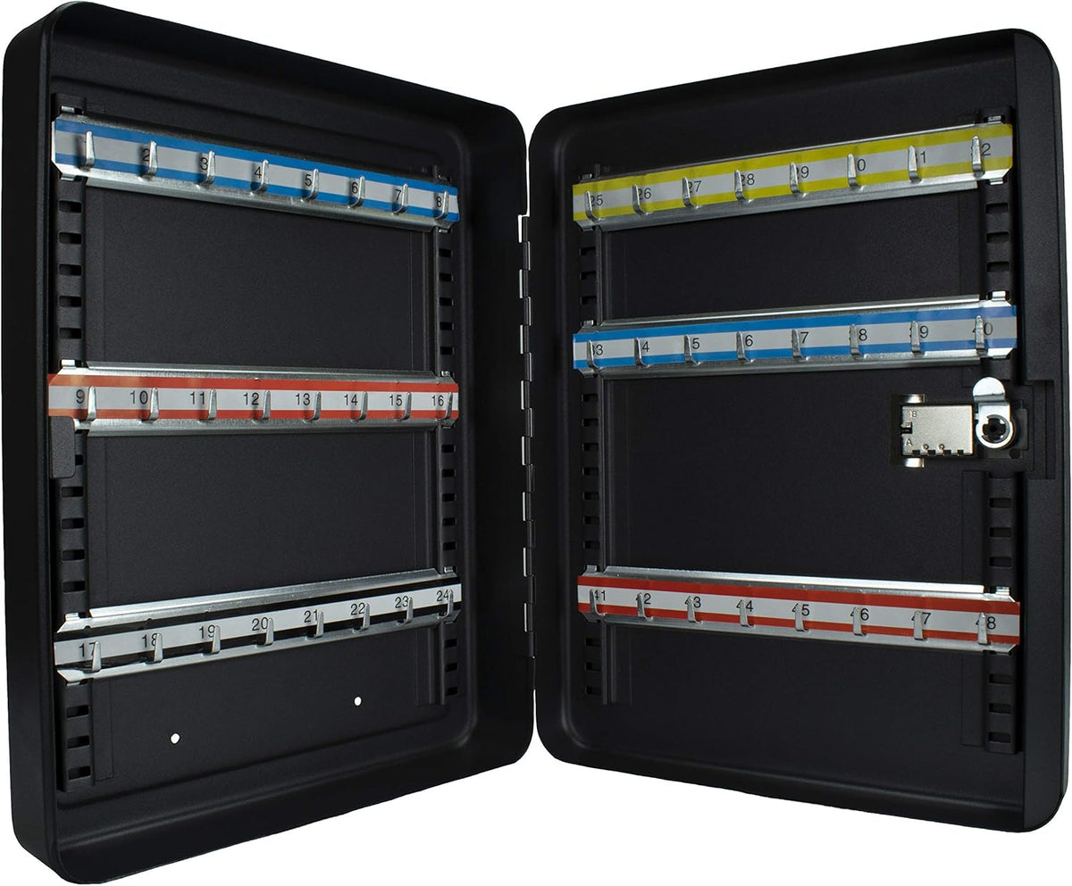 Combination Lock Key Cabinet Lock Box Black Y2405