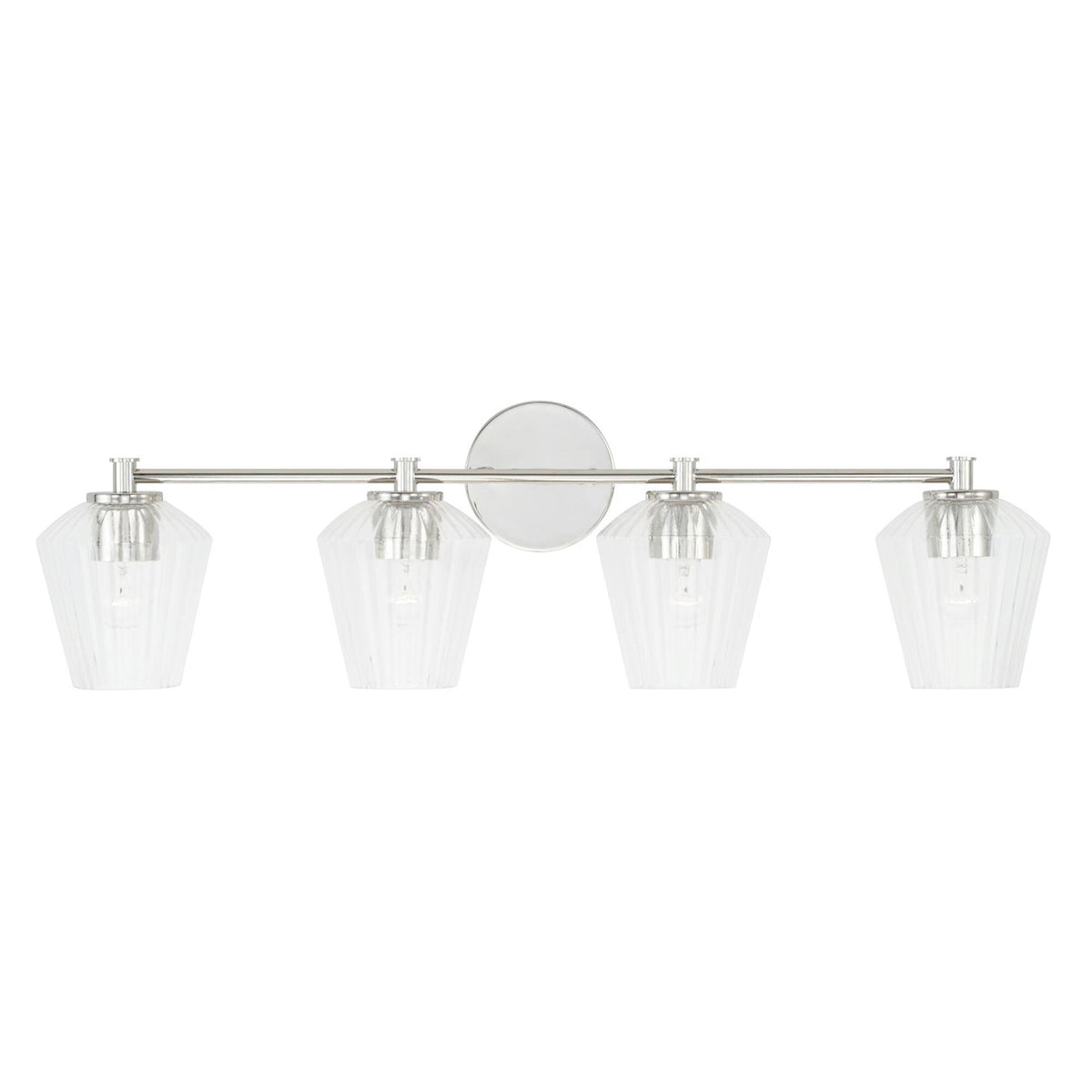 Matte Black 4 Light Bath Vanity S106174