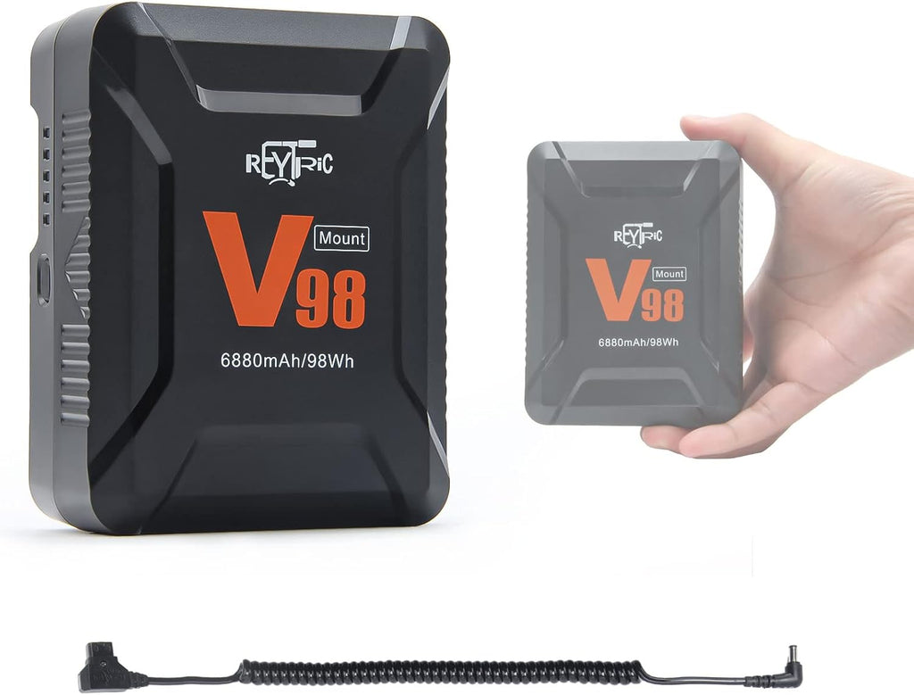 Mini V Mount Battery 98Wh 15A Draw with D-tap to DC Power Cable Z878