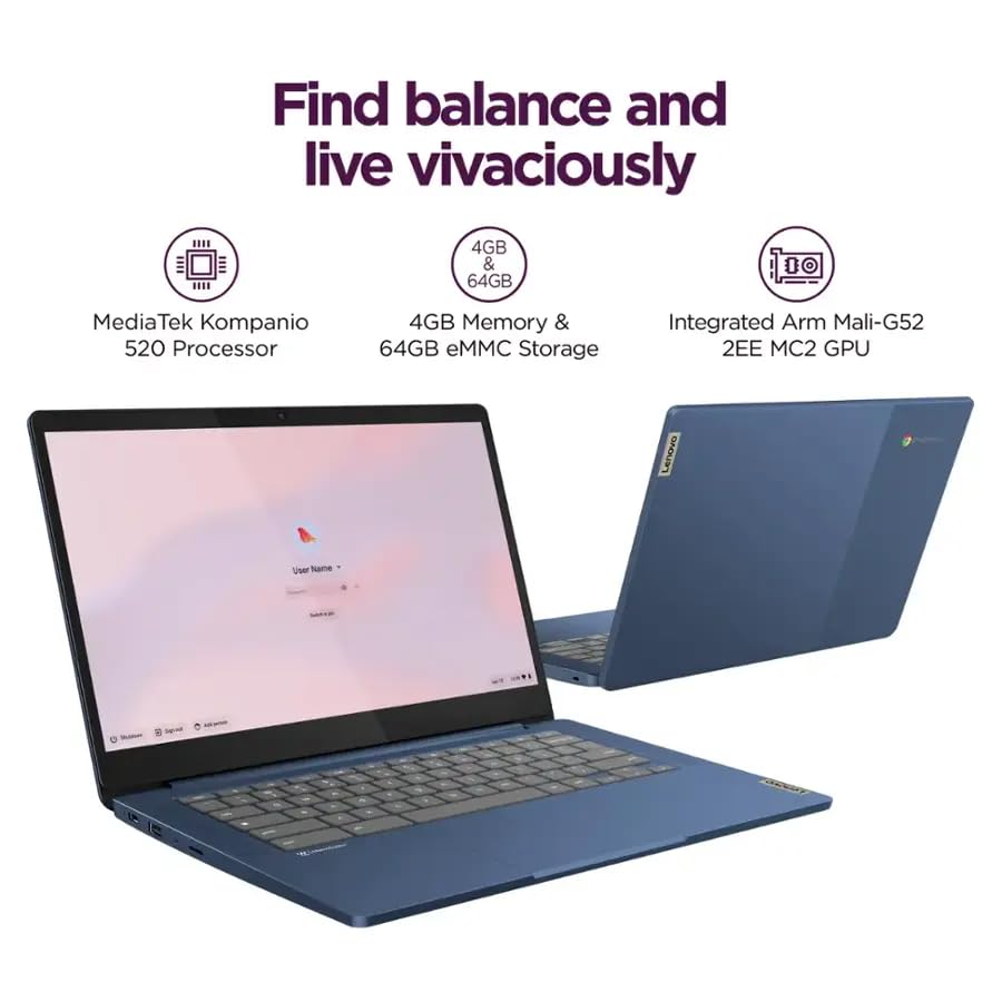 14'' Full HD Chromebook with 4GB RAM 64GB eMMC T5873