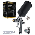 HVLP Spray Gun with 1.3mm Tip and Air Pressure Regulator Gauge X701699