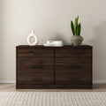 6 Drawer Dark Walnut Dresser D411064
