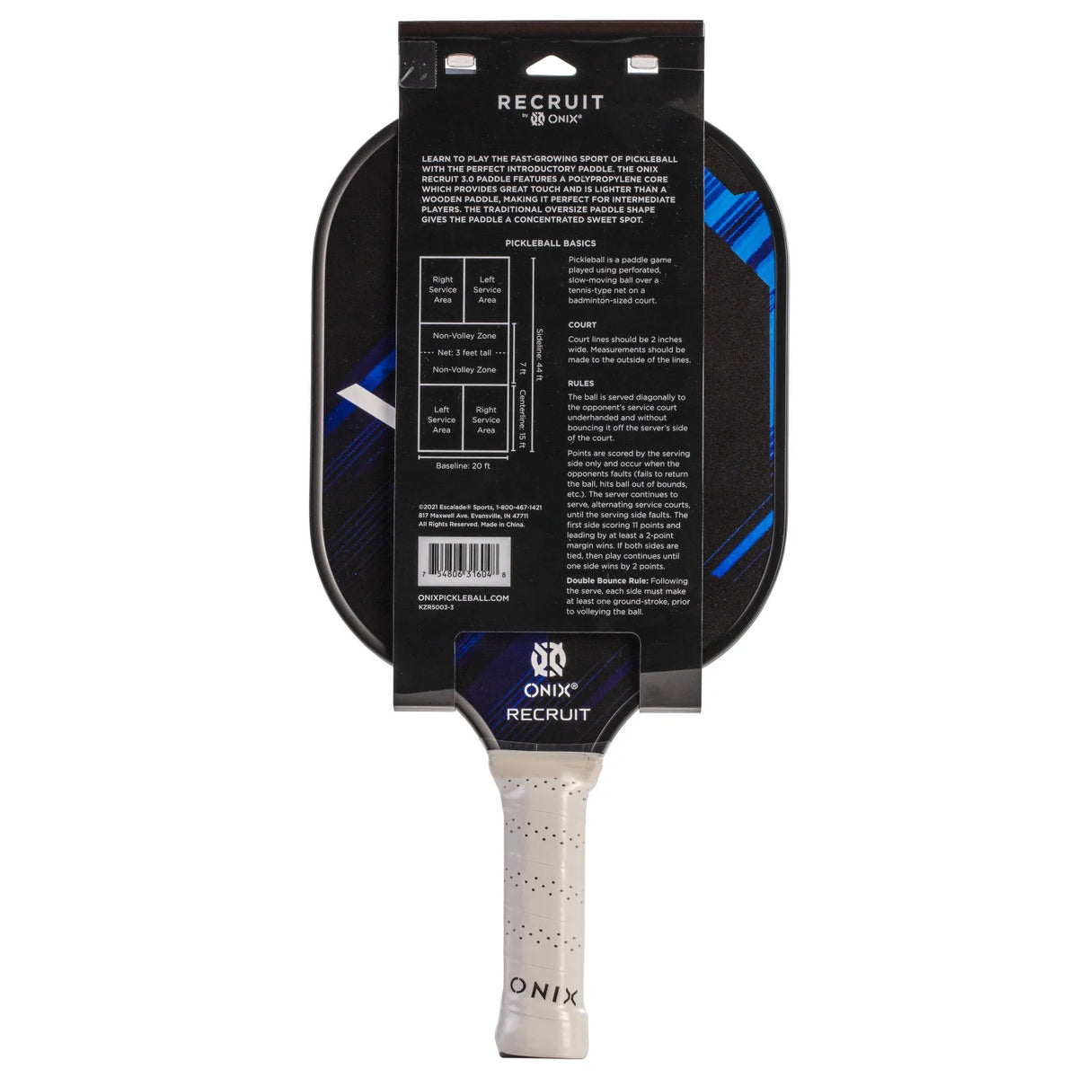 Blue Medium Weight Pickleball Paddle R306709