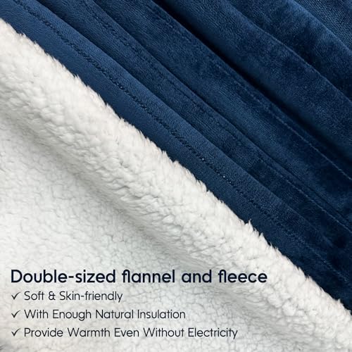 62" x 84" Soft Fleece Twin Size Electric Blanket A877292