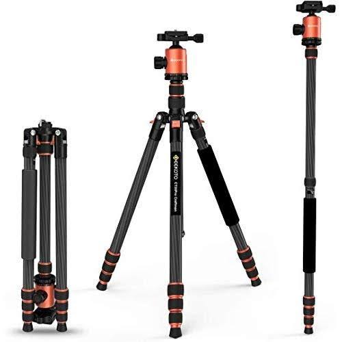 Carbon Fiber Camera Tripod Monopod with 360 Degree Ball Head K232882