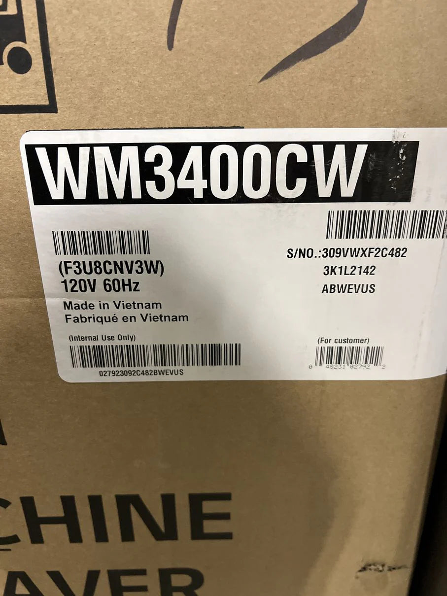 White 5.2 Cu. Front Load Washer B673