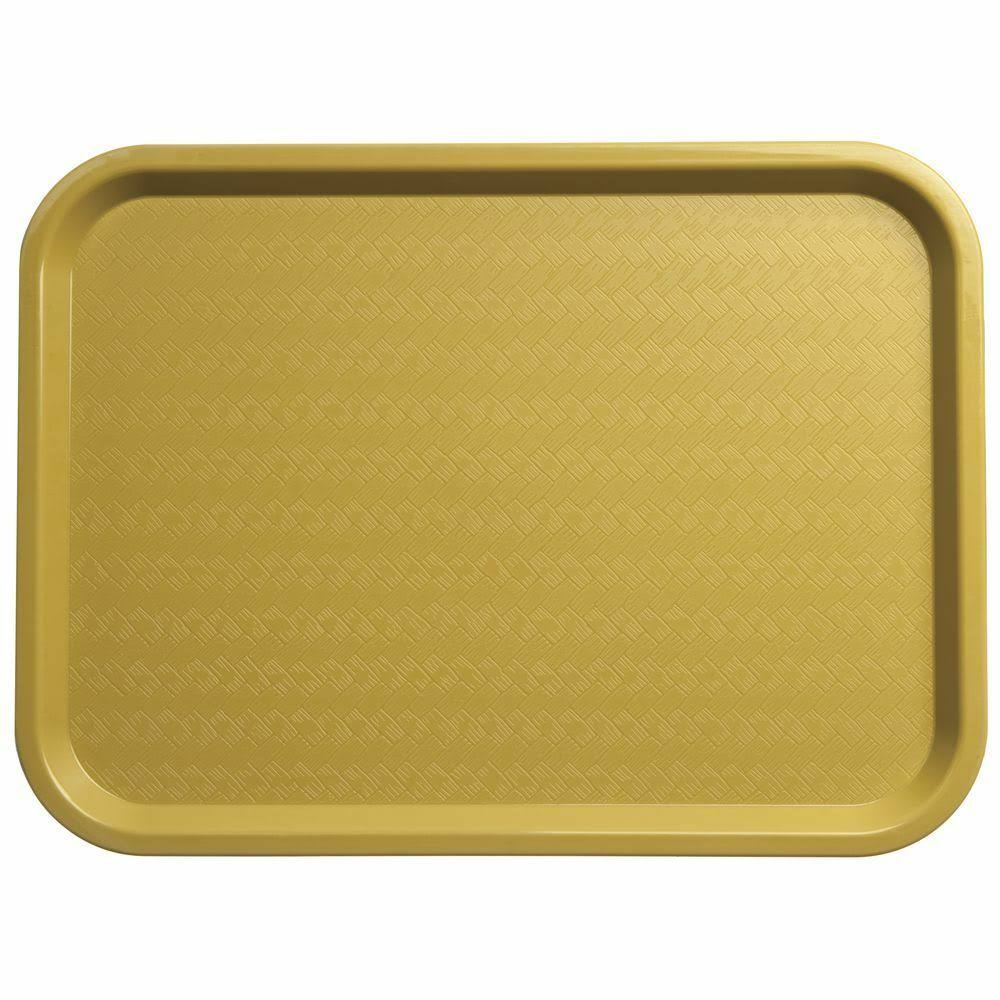 Black Polypropylene Basketweave Cafe Tray Y2423