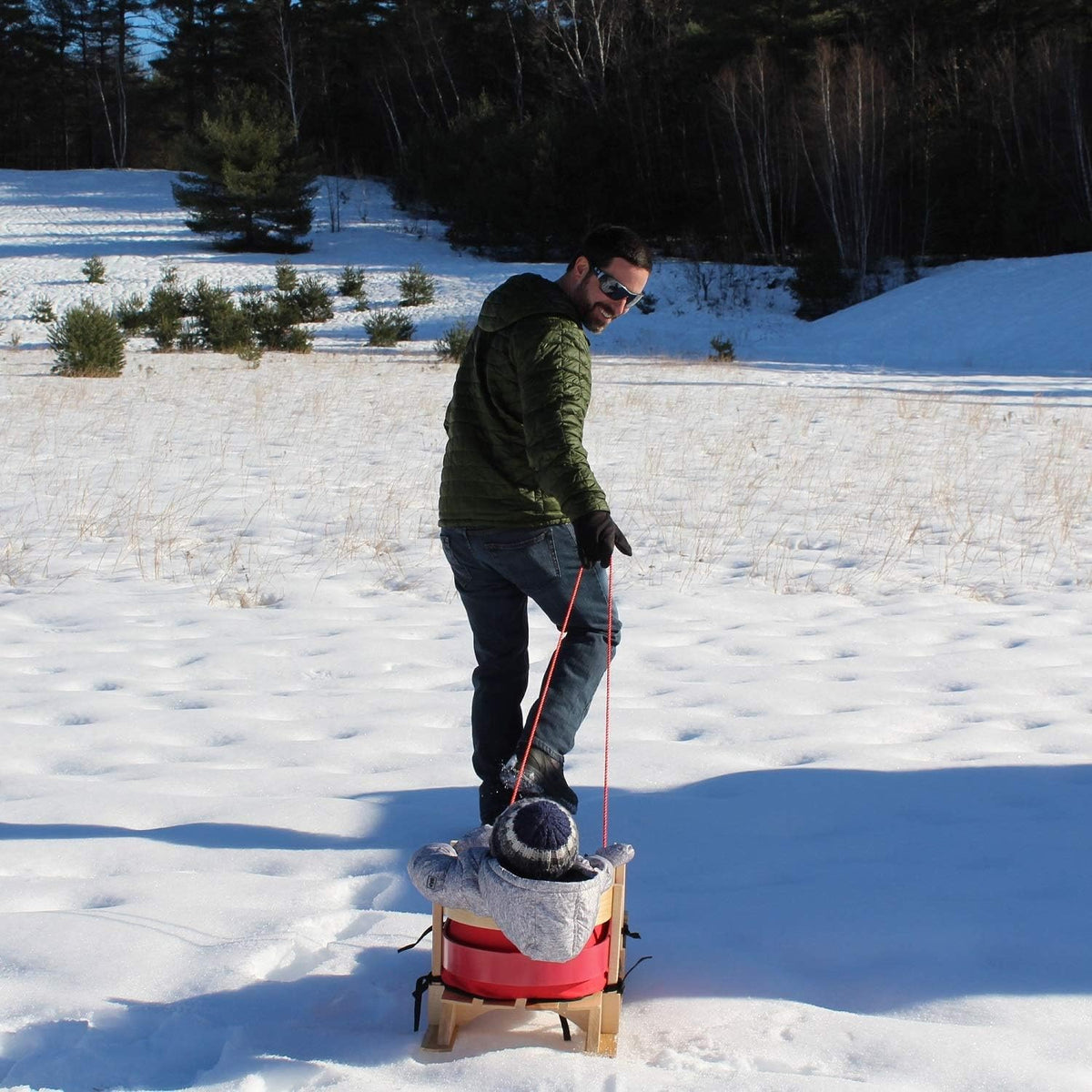 Wood Toddler Sled Y47377