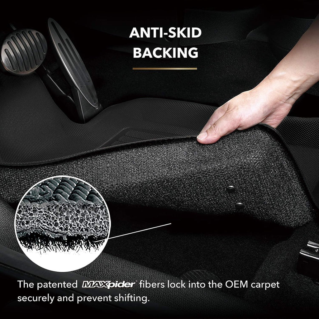 All-Weather Floor Mats Custom Fit Car Mats Floor Liners Black J948885