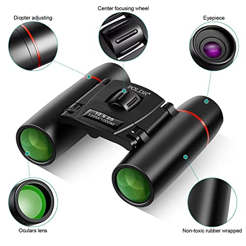 12X25 Small Compact Pocket Binoculars F334
