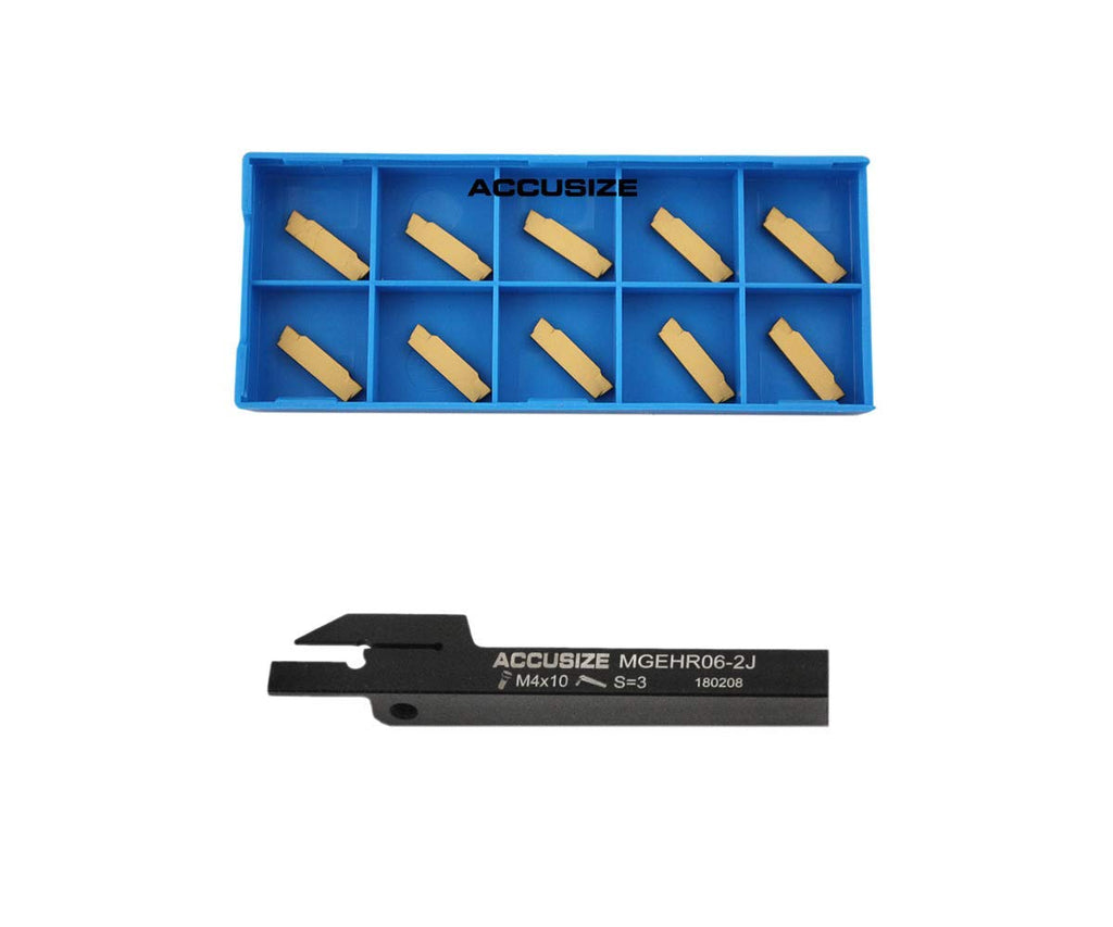 3/8 x 3/8'' Cut-Off Holder with 10 Carbide Inserts F593