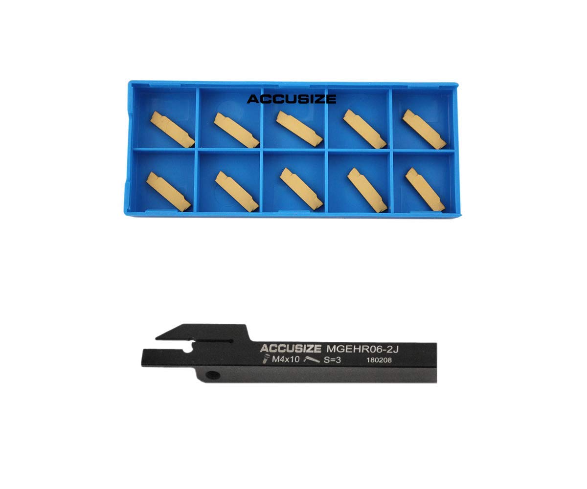 3/8 x 3/8'' Cut-Off Holder with 10 Carbide Inserts F593
