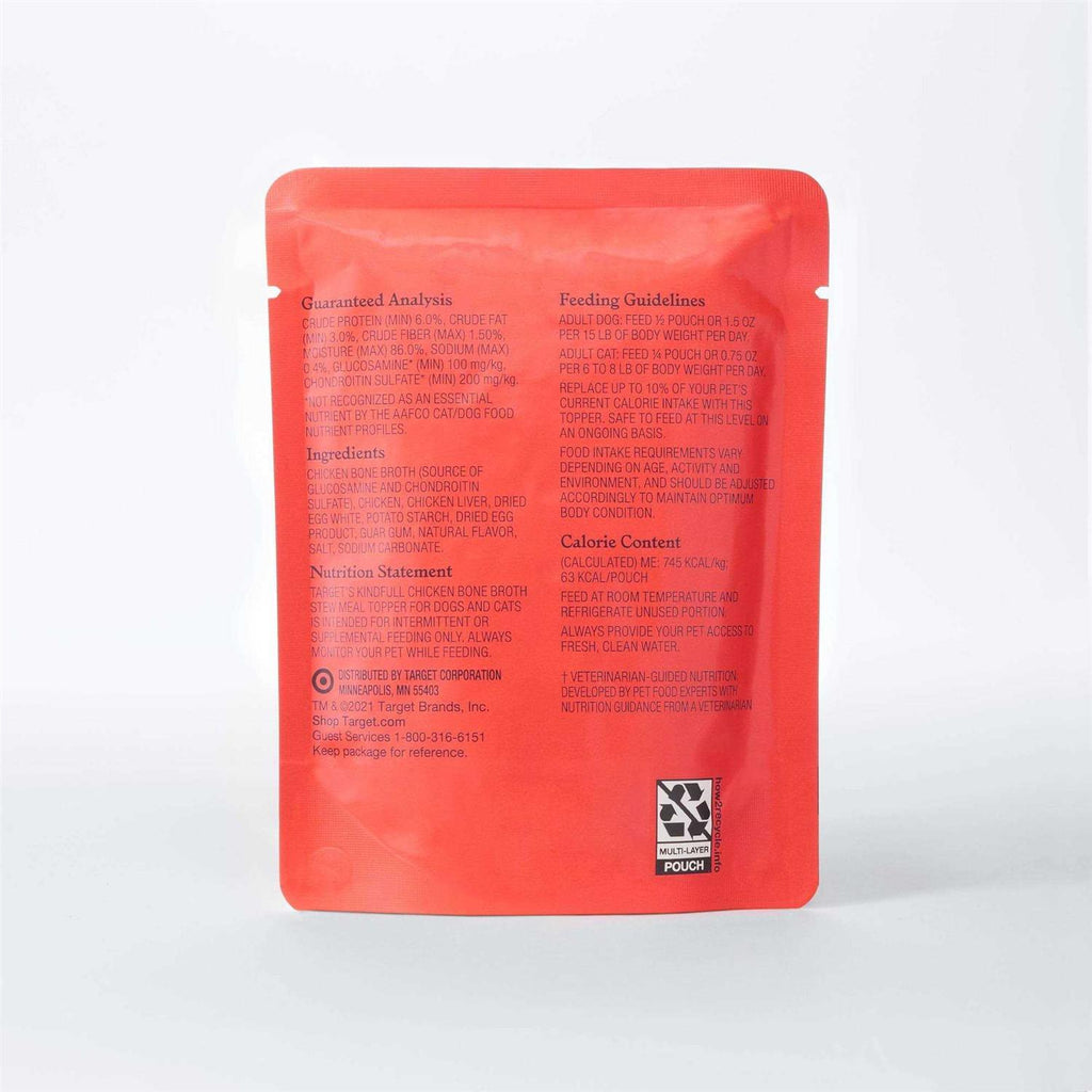 Chicken Bone Broth Wet Meal Topper for Dog and Cat Food B122