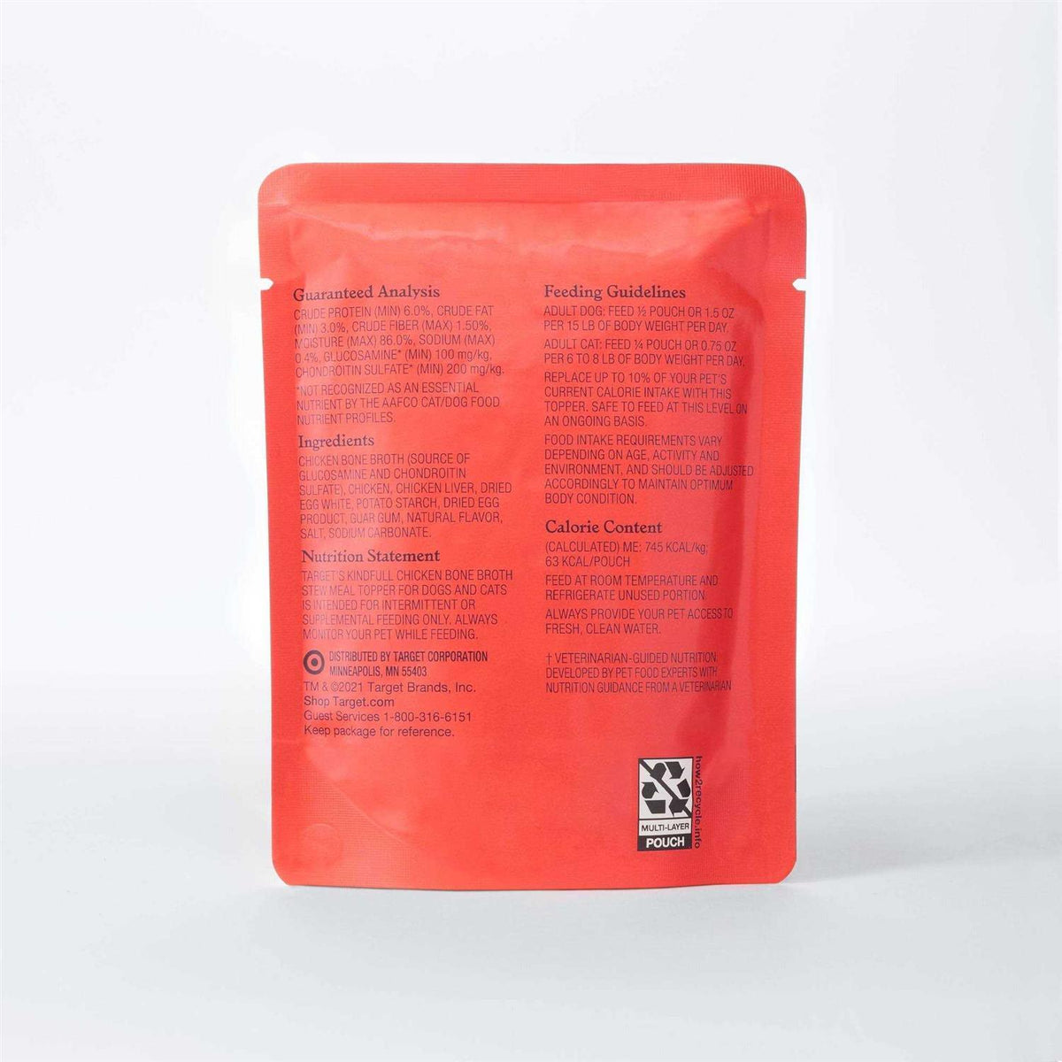 Chicken Bone Broth Wet Meal Topper for Dog and Cat Food B122