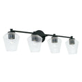 Matte Black 4 Light Bath Vanity S106174
