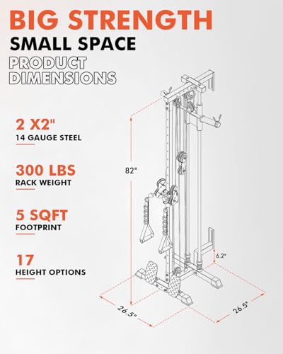 Wall Mount Cable Station with Dual Pulley System Q297957
