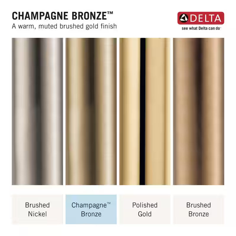 4 in. Centerset Double-Handle Bathroom Faucet in Champagne Bronze H10846