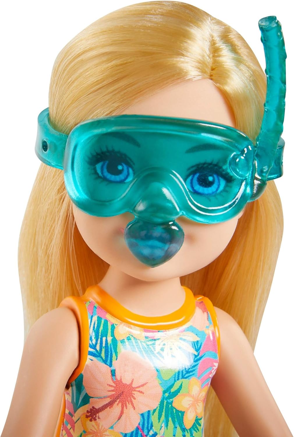 Chelsea Doll (Blonde, 6-in) with Jungle Pet, Floatie and Accessories Playset J80532