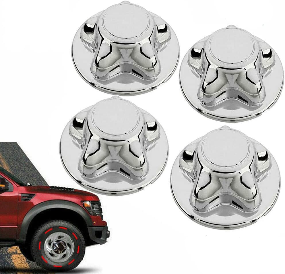4PCS Chrome 5-Lug Steel Wheel Center Caps O13784