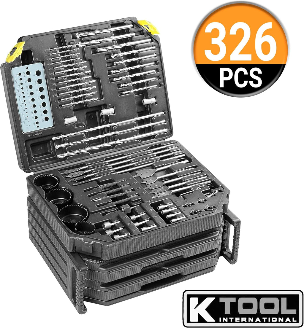 326 Piece Drill Bit Set with Case X660