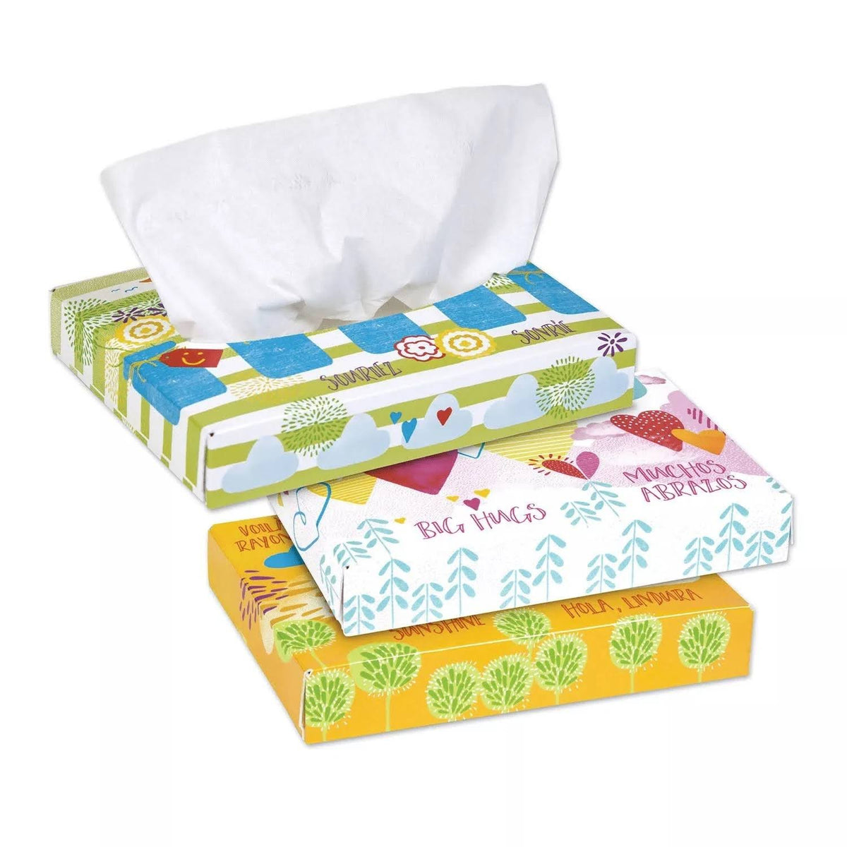 White Two Ply Facial Tissue 80 Boxes S2491
