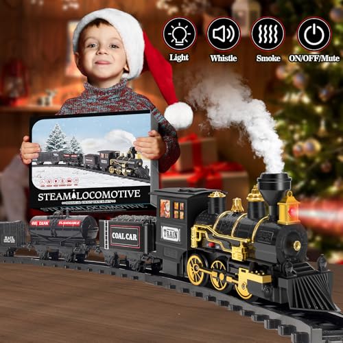 Electric Train Toy with Steam, Light & Sound S4720