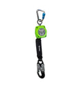 6 ft Web Retractable with Aluminum Snap Hook & Aluminum Carabiner I925