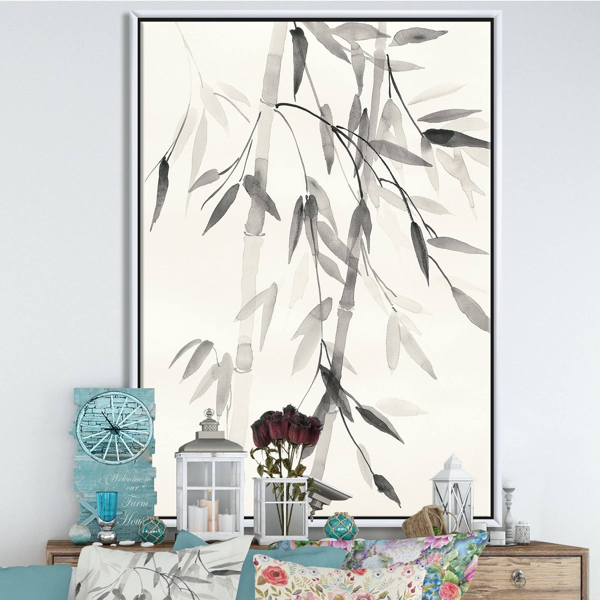 Framed Canvas S91399