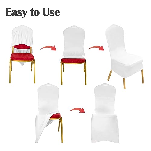 50pcs Black Stretch Spandex Fitted Chair Cover L6578