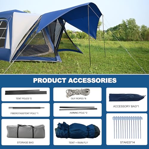 6-Person SUV Tailgate Tent with Porch U261