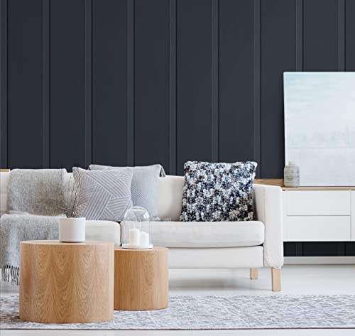 Sage Green Faux Board and Batten Peel and Stick Wallpaper Z433