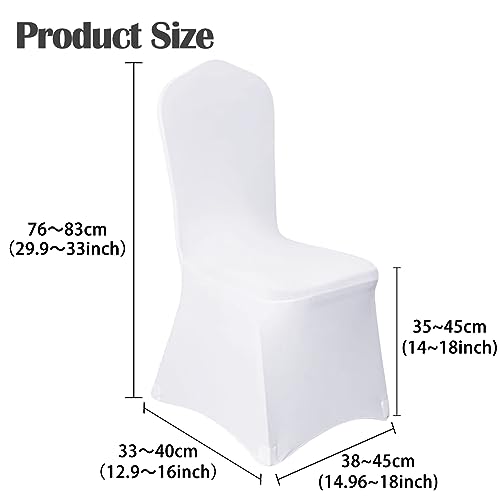 50pcs Black Stretch Spandex Fitted Chair Cover L6578