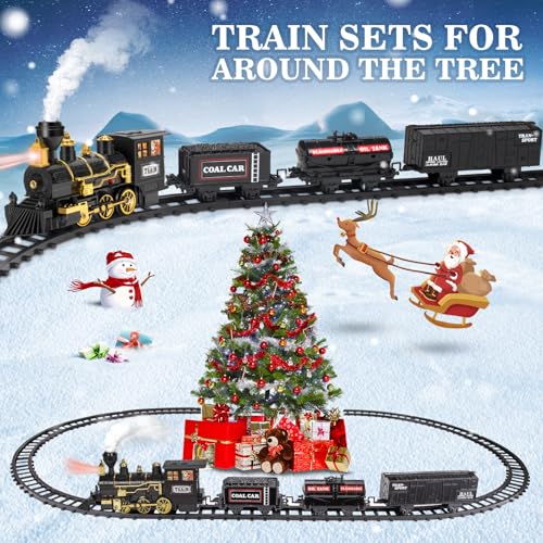 Electric Train Toy with Steam, Light & Sound S4720