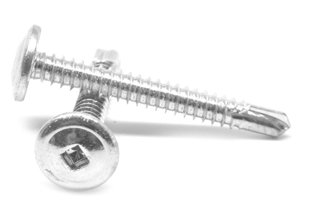#8-18 x 1/2 Self Drilling Screw Square Drive Zinc Plated W742