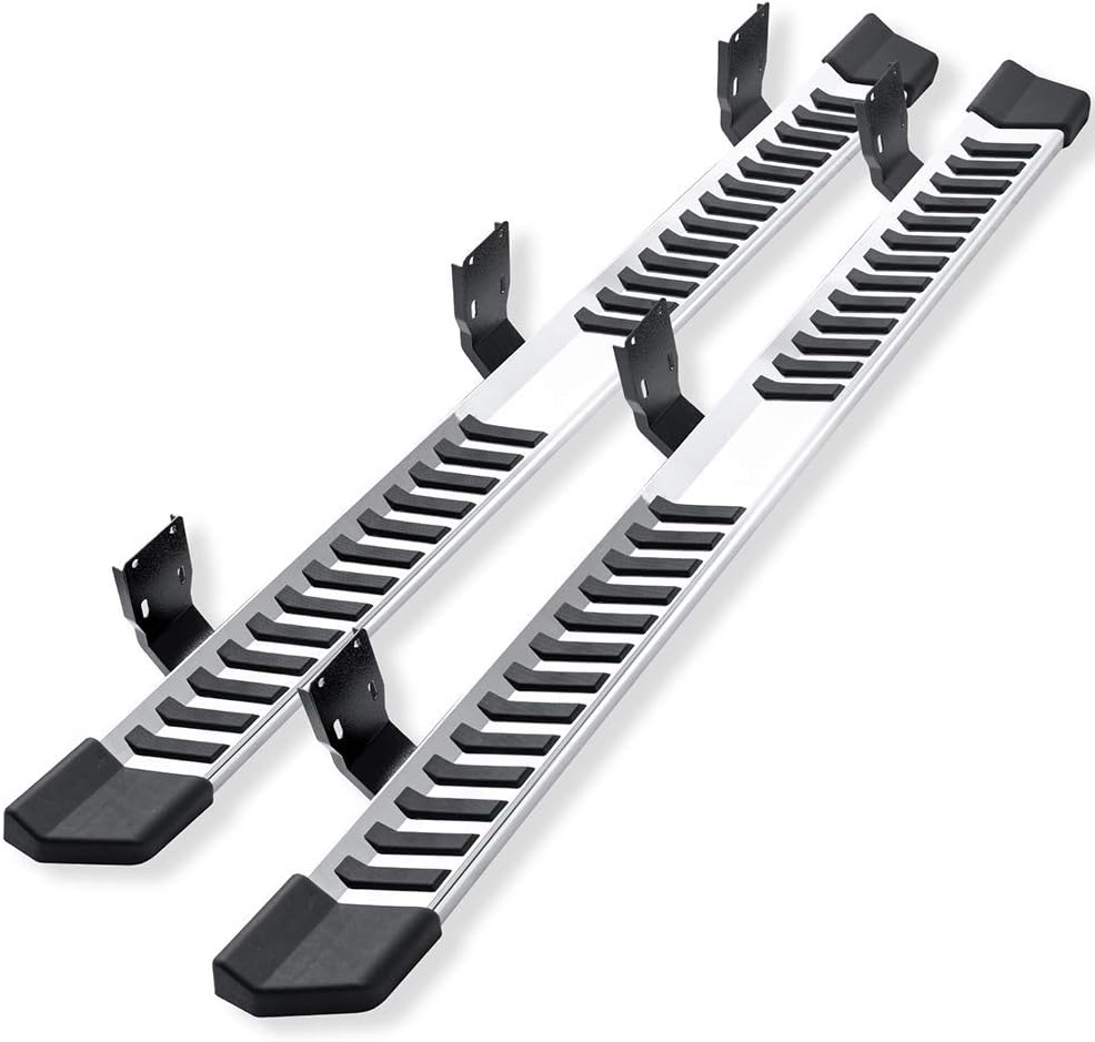 Running Boards Compatible With 1999-2016 Ford F250 Superduty Crew Cab Silver Stainless Steel Side Step Bar U41194