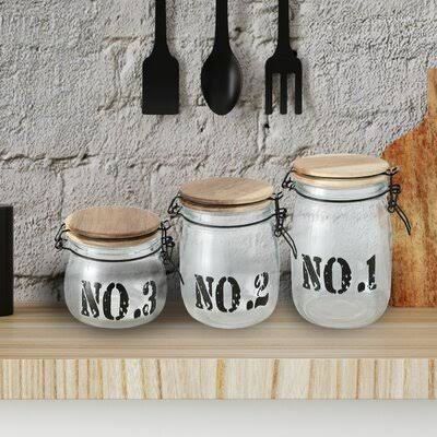 3 Piece Kitchen Canister Set O85302