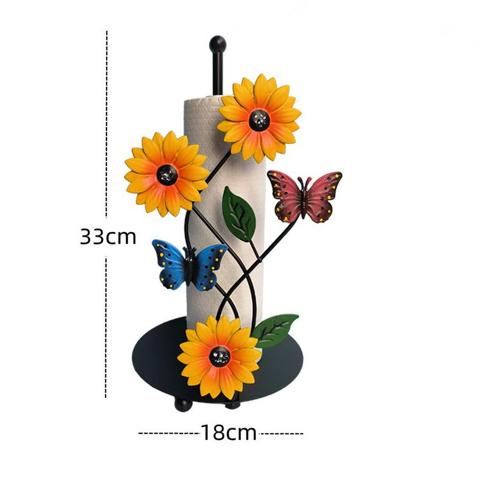 Painted Butterfly Vertical Paper Towel Rack V279