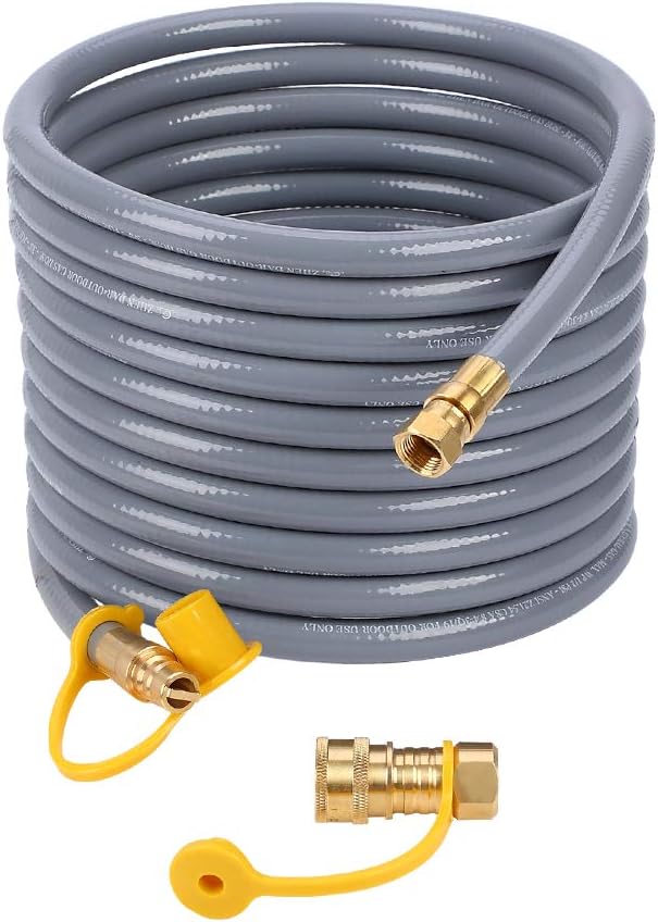 24 Feet 3/8 Inch Natural Gas Grill Hose with Quick Connect V141