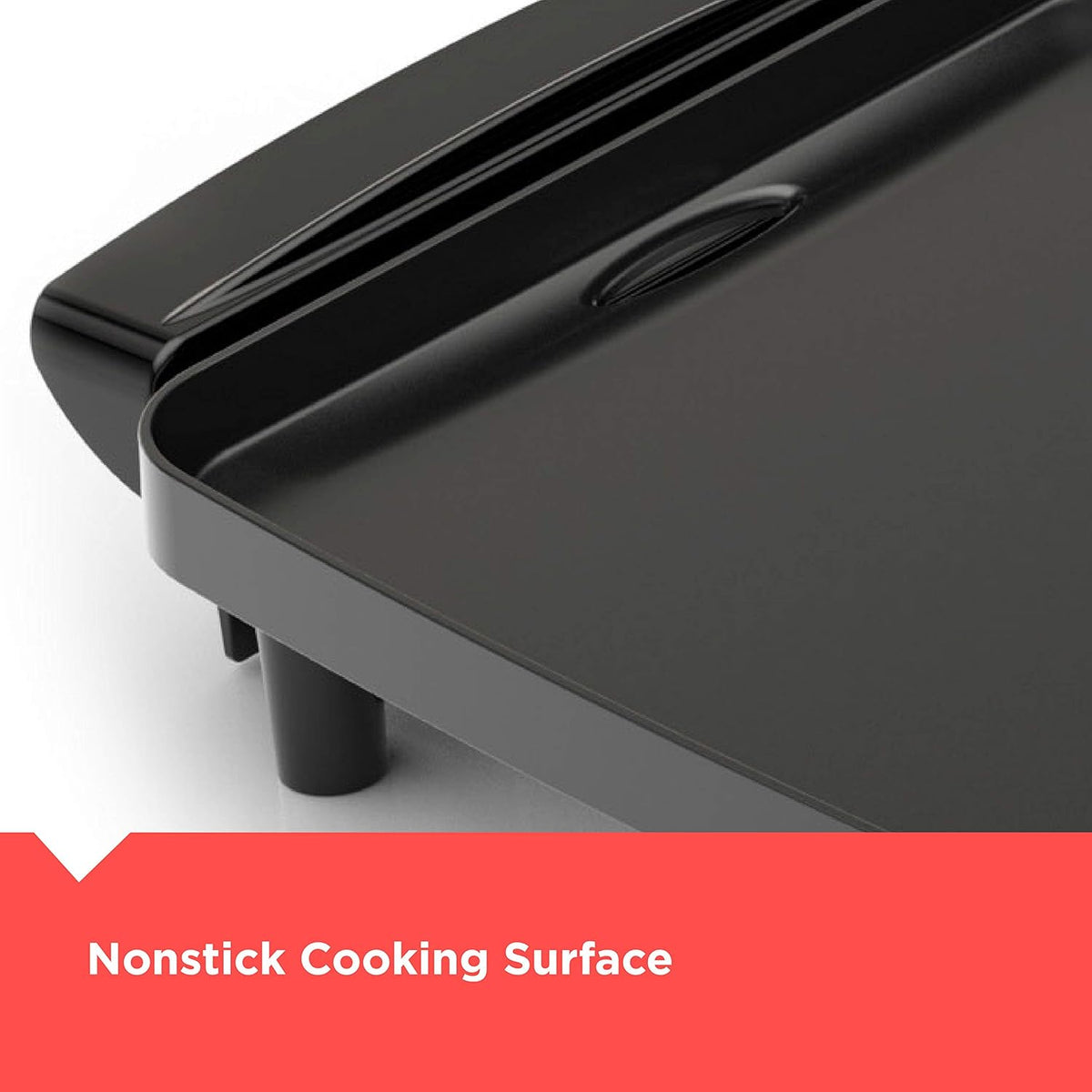 Black Electric Griddle with Removable Temperature Probe G60376